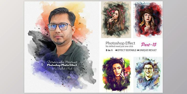 Painting Photo Effect Template Creativemarket - 10981743