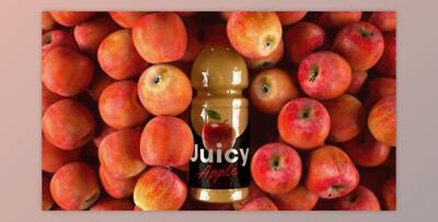 Red Apple Juice Bottle Label Mockup (Videohive 32810586) - AE Project