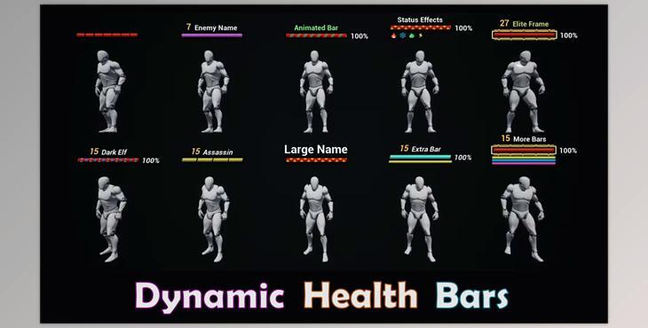 Unreal Engine - Dynamic Health Bars v4.20