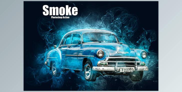 Smoke Photoshop Action CreativeMarket - 6615031