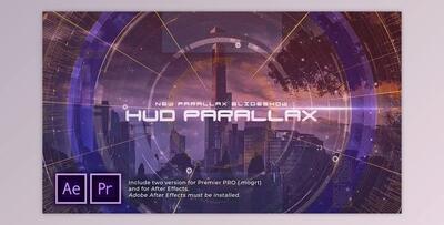 HUD Parallax Slideshow (Videohive 30339737) - PR Project