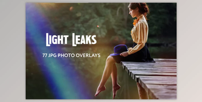 77 Light Leaks Photo Overlays