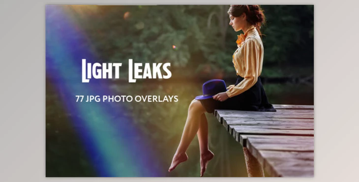 77 Light Leaks Photo Overlays