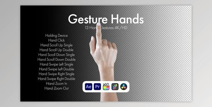 Gestures Hands (Videohive 50810030) - AE Project