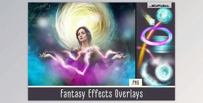 Fantasy Effects Overlays CreativeMarket - 5214308