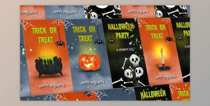 Halloween Funky Stories (Videohive 48710394) - AE Project