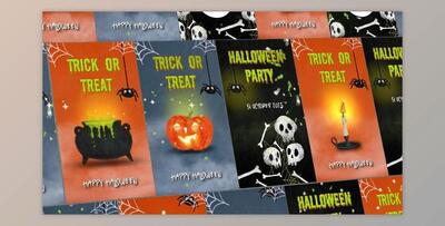 Halloween Funky Stories (Videohive 48710394) - AE Project
