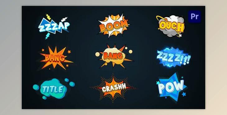 Comic Explosion Titles Premiere Pro (Videohive 36440977)