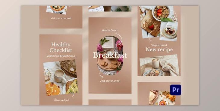 Food Blogger Instagram Stories for Premiere Pro (Videohive 34547523)