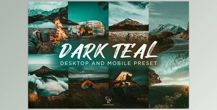 Dark Teal Lightroom Presets CreativeMarket - 6278665