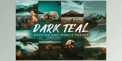 Dark Teal Lightroom Presets CreativeMarket - 6278665