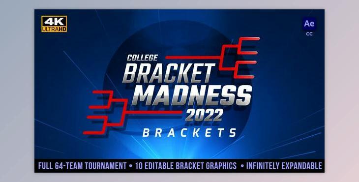 College Basketball Bracket Madness Tournament Brackets (Videohive 36138582) - AE Project