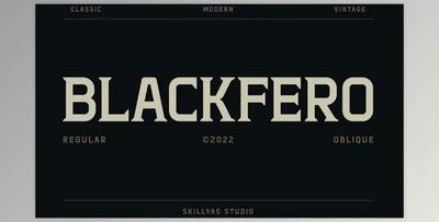 Blackfero Vintage Serif Font Creative Market - 14474295