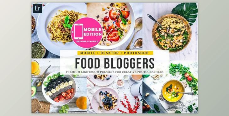 Food Blogger Lightroom Presets (Mob, Desk)