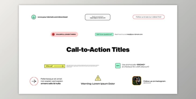 Call-to-Action Titles (Videohive 44963047) - AE Project
