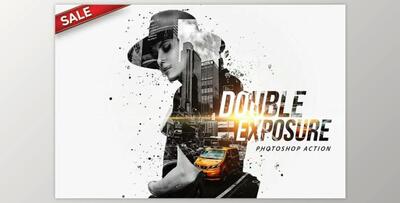 Double Exposure Photoshop Action (ATN, ABR, PDF)
