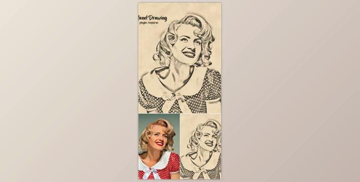 Hand Drawing Photoshop Action GraphicRiver-30113188 (ATN)