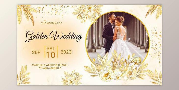 Golden Wedding (MOGRT) (Videohive 47690215)
