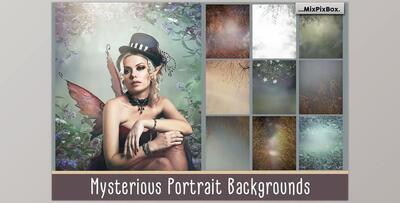 Mysterious Portrait Backgrounds CreativeMarket - 5814886