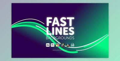Fast Lines Backgrounds (Videohive 45532111) - AE Project