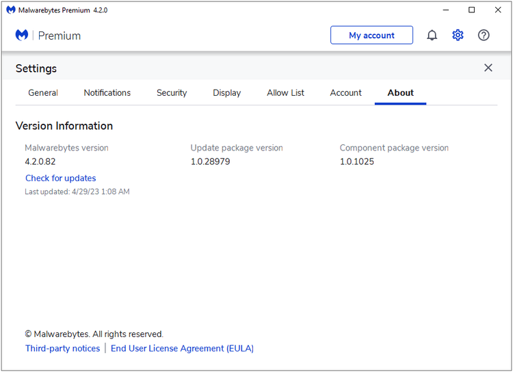 Malwarebytes Premium 5.1.2.109 / 3.5.26 macOS