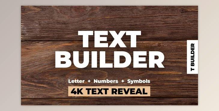 Text Builder (Videohive 24872699) - AE Project