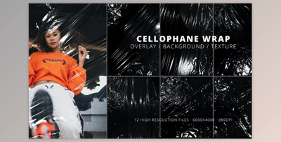 12 Cellophane Wrap Overlay Texture - FBA2GL9
