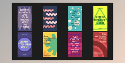 Geometry Typography Stories (Videohive 43220764) - AE Project