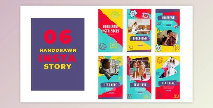 Hand Drawn Instagram Story Template (Videohive 39215529) - AE Project