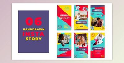 Hand Drawn Instagram Story Template (Videohive 39215529) - AE Project