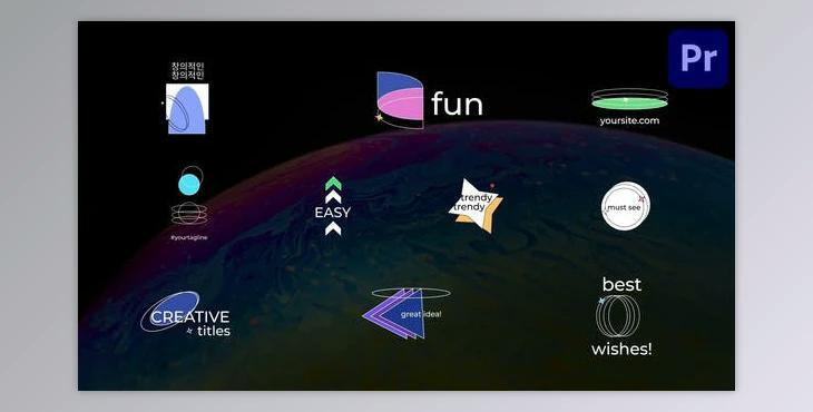 Abstract Modern Titles for Premiere Pro (Videohive 51932275)