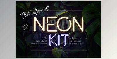 The Ultimate Neon Kit CreativeMarket-4864165