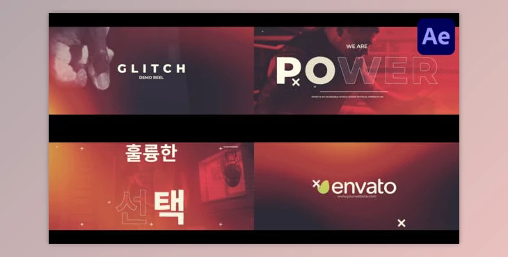 Glitch Demo Reel for After Effects (Videohive 47639405) - AE Project