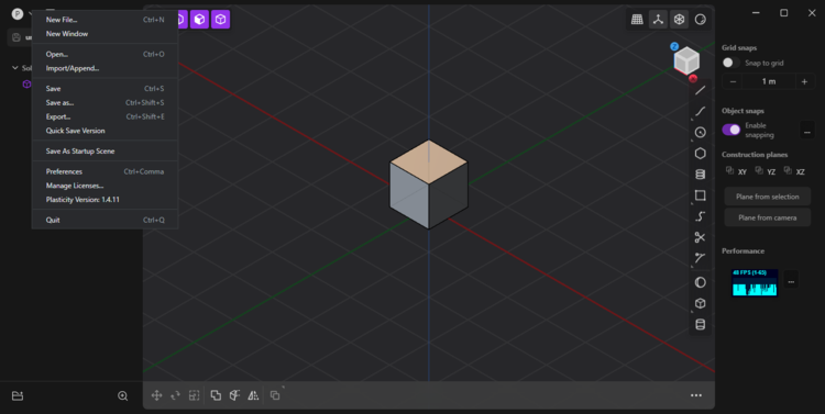 Plasticity CAD for artists 1.4.11