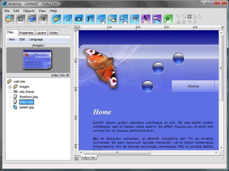 Antenna Web Design Studio 8.1
