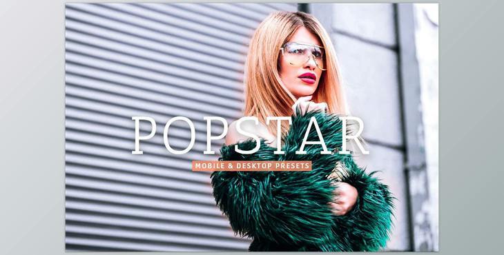 Popstar Pro Lightroom Presets CreativeMarket - 7382514