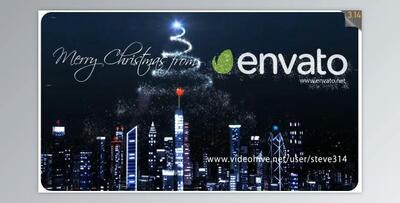 Christmas Over the City (Videohive 19138497) For AE