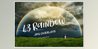 43 Rainbow Photo Overlays 2.0 By bundlecat