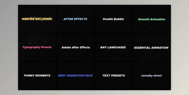 Text Animation Presets (Videohive 42889971) - AE Project