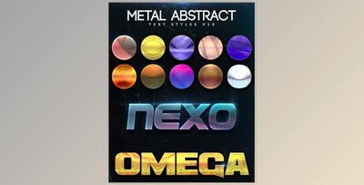 Metal Abstract Text Styles V19 GraphicRiver-27635852