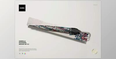 Umbrella Packaging Mockup Set v.3 CreativeMarket - 6821745