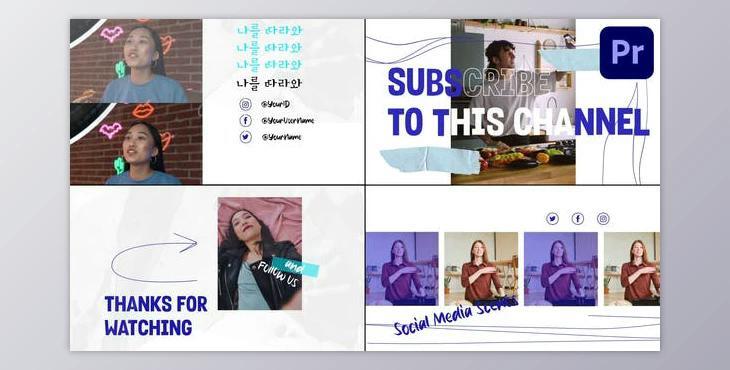 Social Media Slides for Premiere Pro (Videohive 51818924)