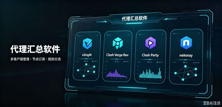 V2ray、Clash、Shadowrocket、Nekoray、Karing、Hiddify、Sing-Box、Nekobox、Surfboard、FlClash