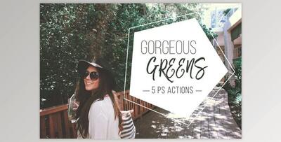 Gorgeous Greens PS Action Set By Ashley Alexandra Design