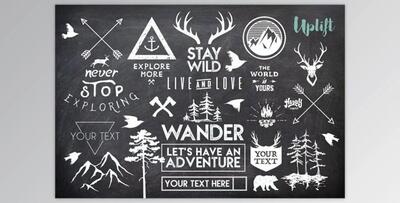 Wanderlust Hipster Overlays By Uplift Actions