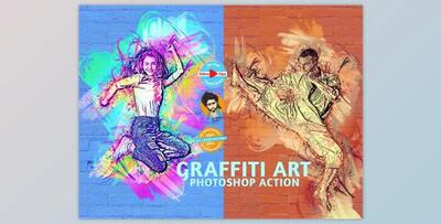 Graffiti Art Photoshop Action By MRI STUDIO