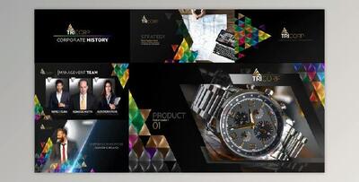 3D Triangle Concept Corporate Profile (Videohive 21482481) - AE Project