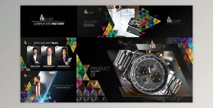 3D Triangle Concept Corporate Profile (Videohive 21482481) - AE Project