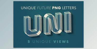 Unique Future – 3D Lettering Creativemarket - 6117544
