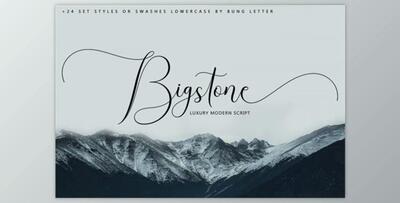Bigstone - Luxury Modern Script Font